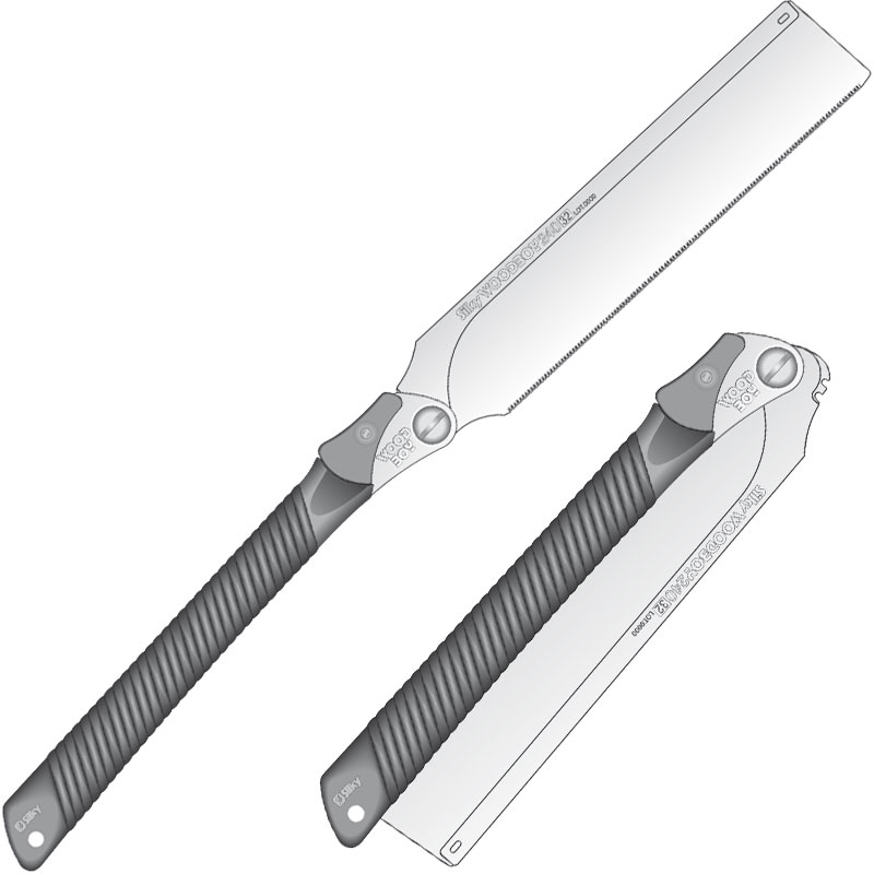 Håndsag Silky Woodboy Dozuki med Rygg