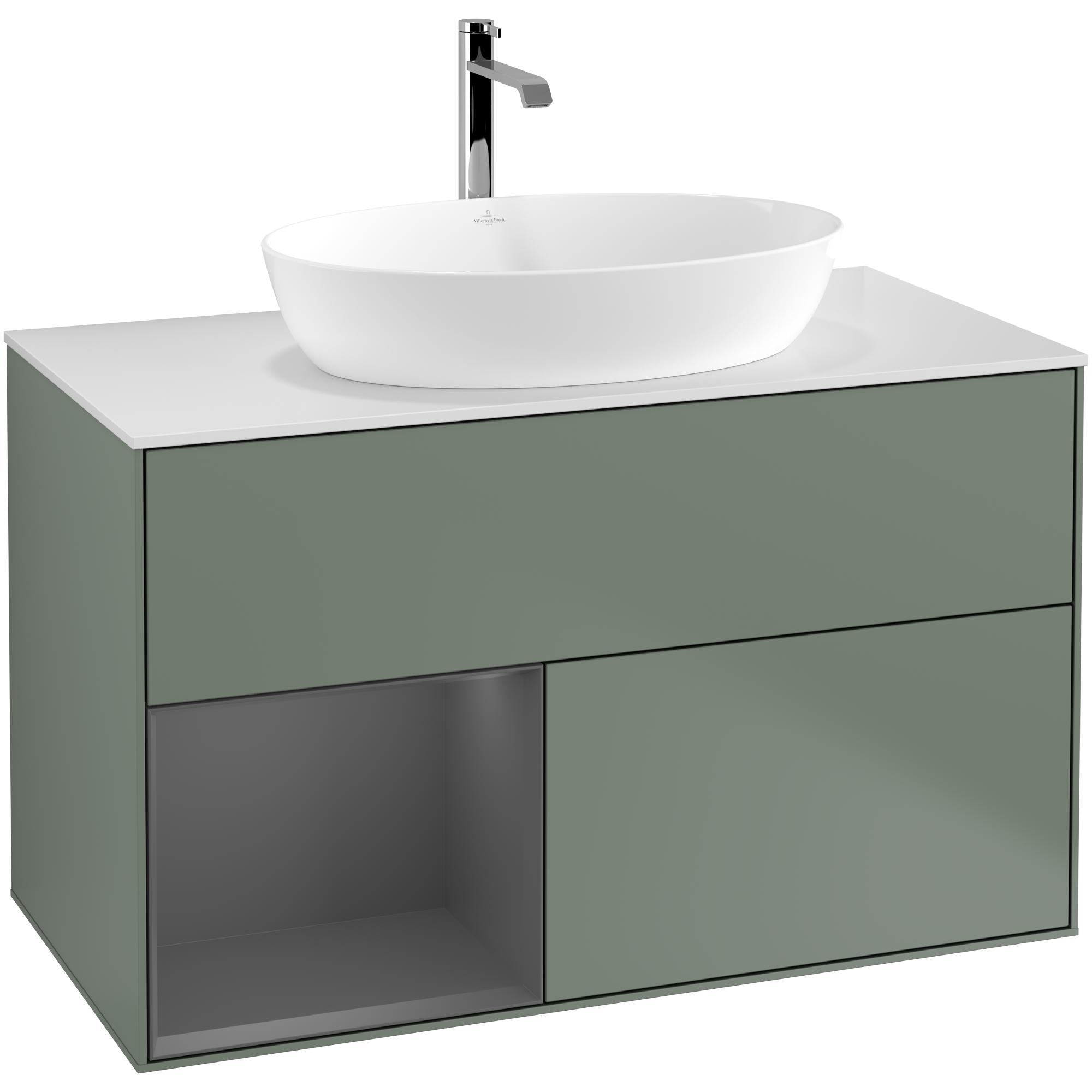 Tvättställsskåp Villeroy & Boch Finion med 2 Lådor Hylla och Bänkskiva för Fristående Tvättställ från Artis & Collaro