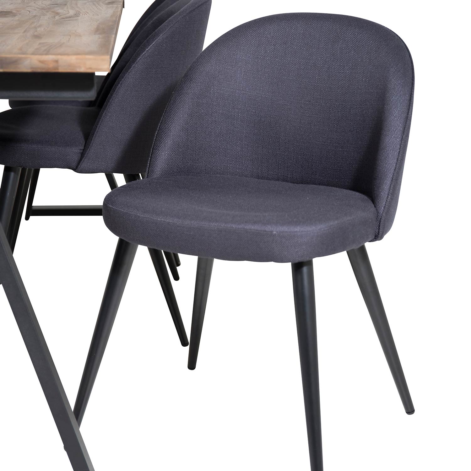 Spisegruppe Venture Home Jane med 6 Valentina Stoler Polyester