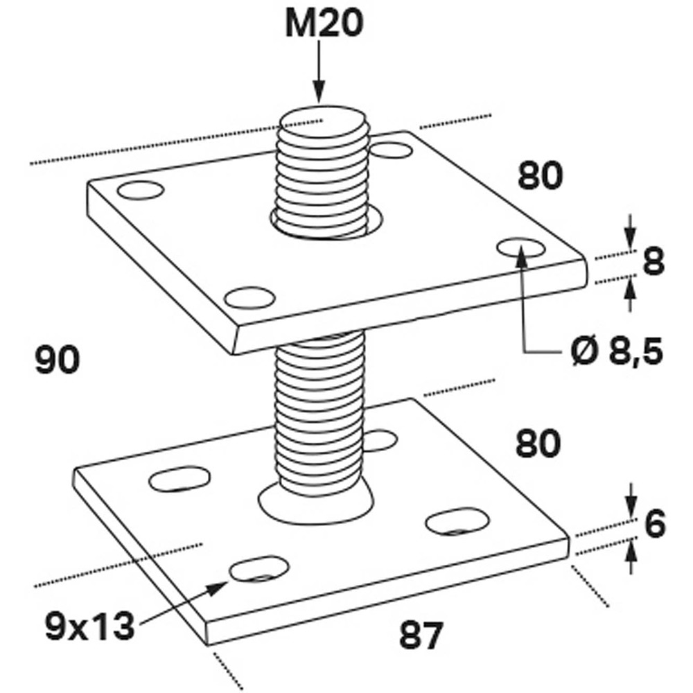 Stolpeholder FAST CSPA