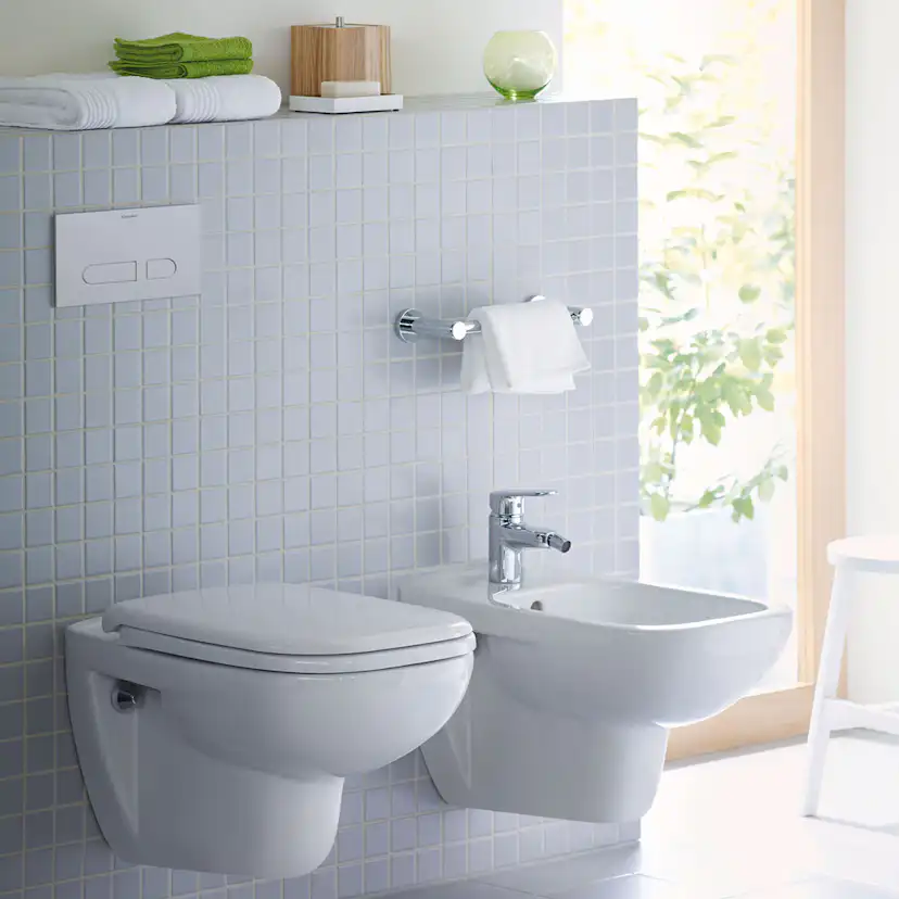 Vegghengt Toalett Duravit D-Code Rimless med Toalettsete