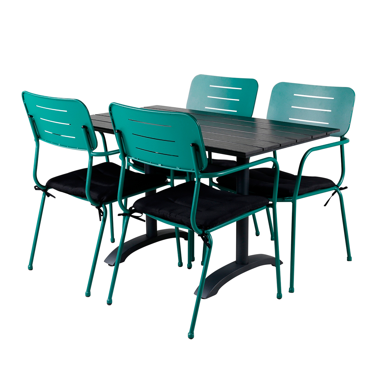 Spisegruppe Venture Home Denver med 4 Nicke Stoler