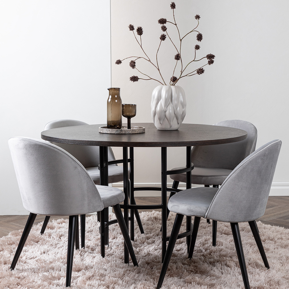 Spisegruppe Venture Home Copenhagen med 4 Velvet Stoler