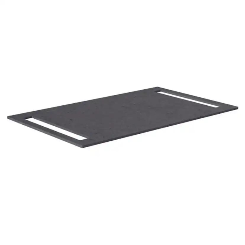 Benkeplate Korsbakken med Håndkleholder Begge Sider