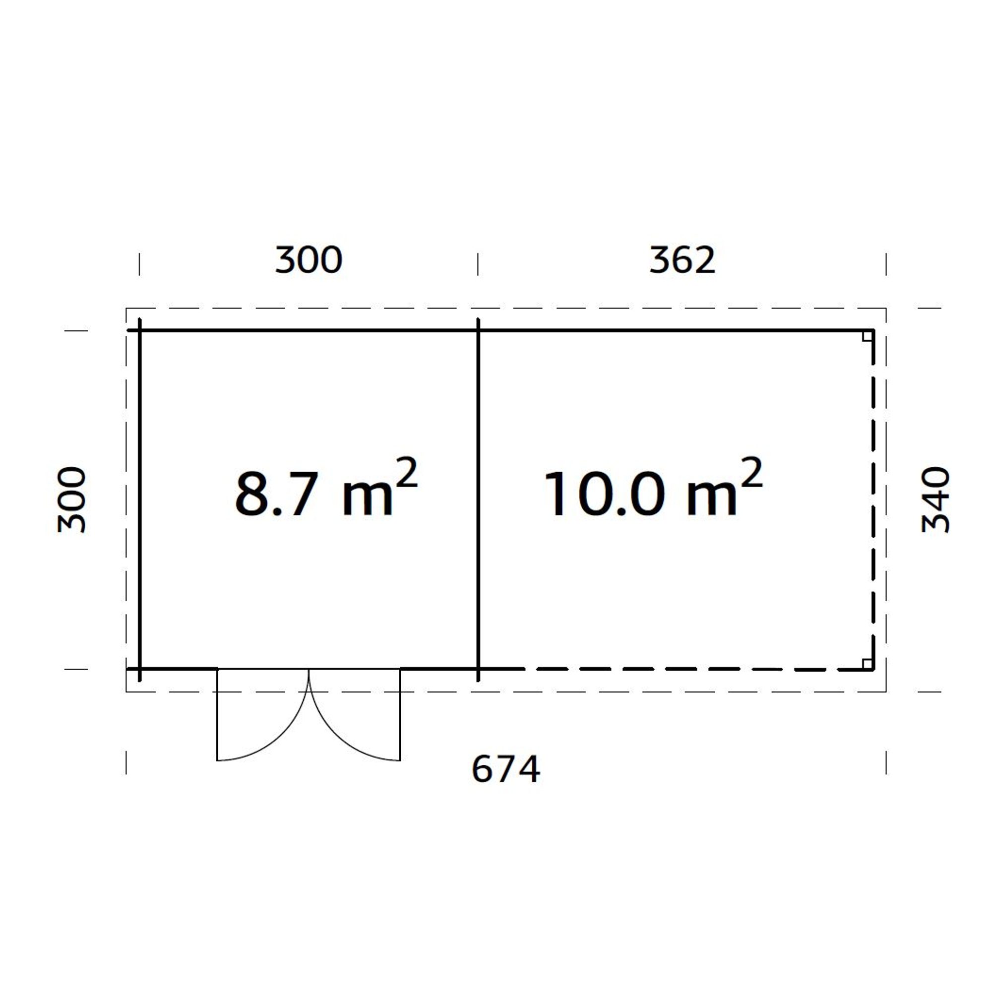 Hagestue Palmako Ella 18,7 m2