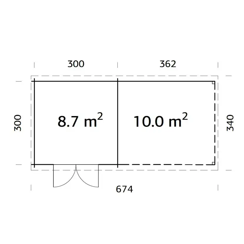 Hagestue Palmako Ella 18,7 m2