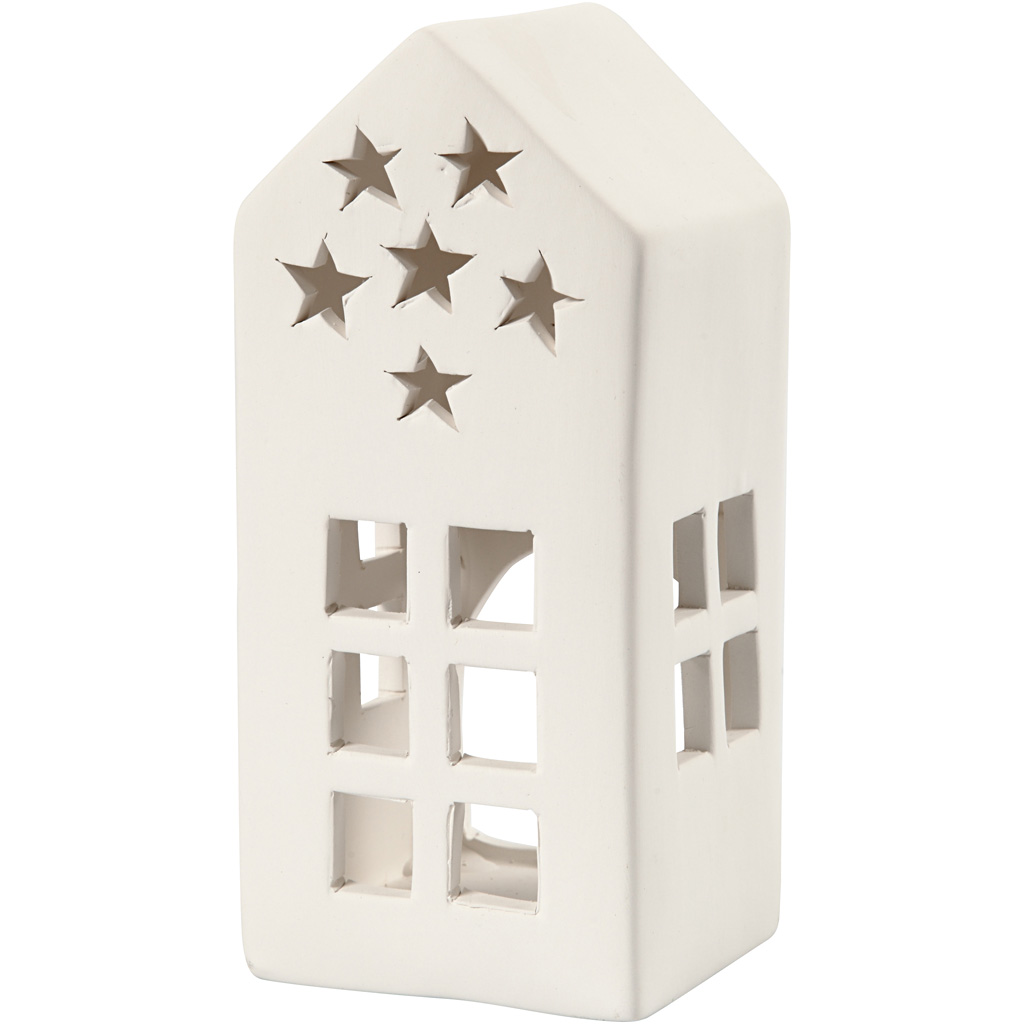 T Lykt Creativ Company Hvit 16 cm Stål 7x7 cm 8 stk/1 Pk