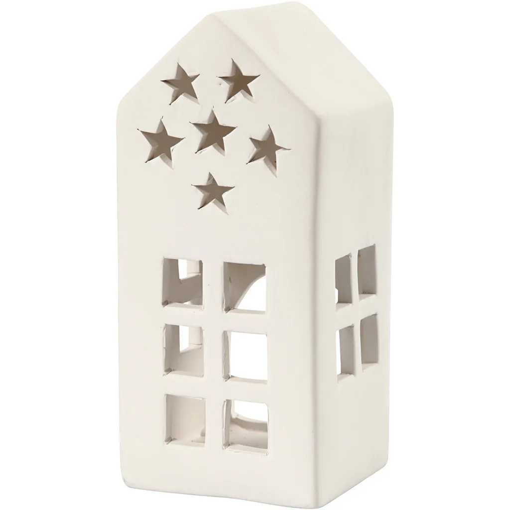 T Lykt Creativ Company Hvit 16 cm Stål 7x7 cm 8 stk/1 Pk