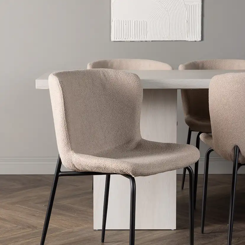 Spisegruppe Venture Home Olga med 6 stk Modesto Stoler