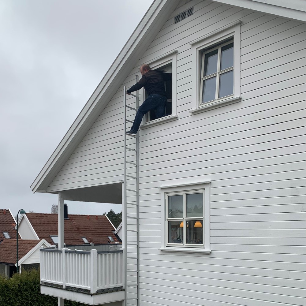 Brannstige Alu-Stigen Eloksert Proff