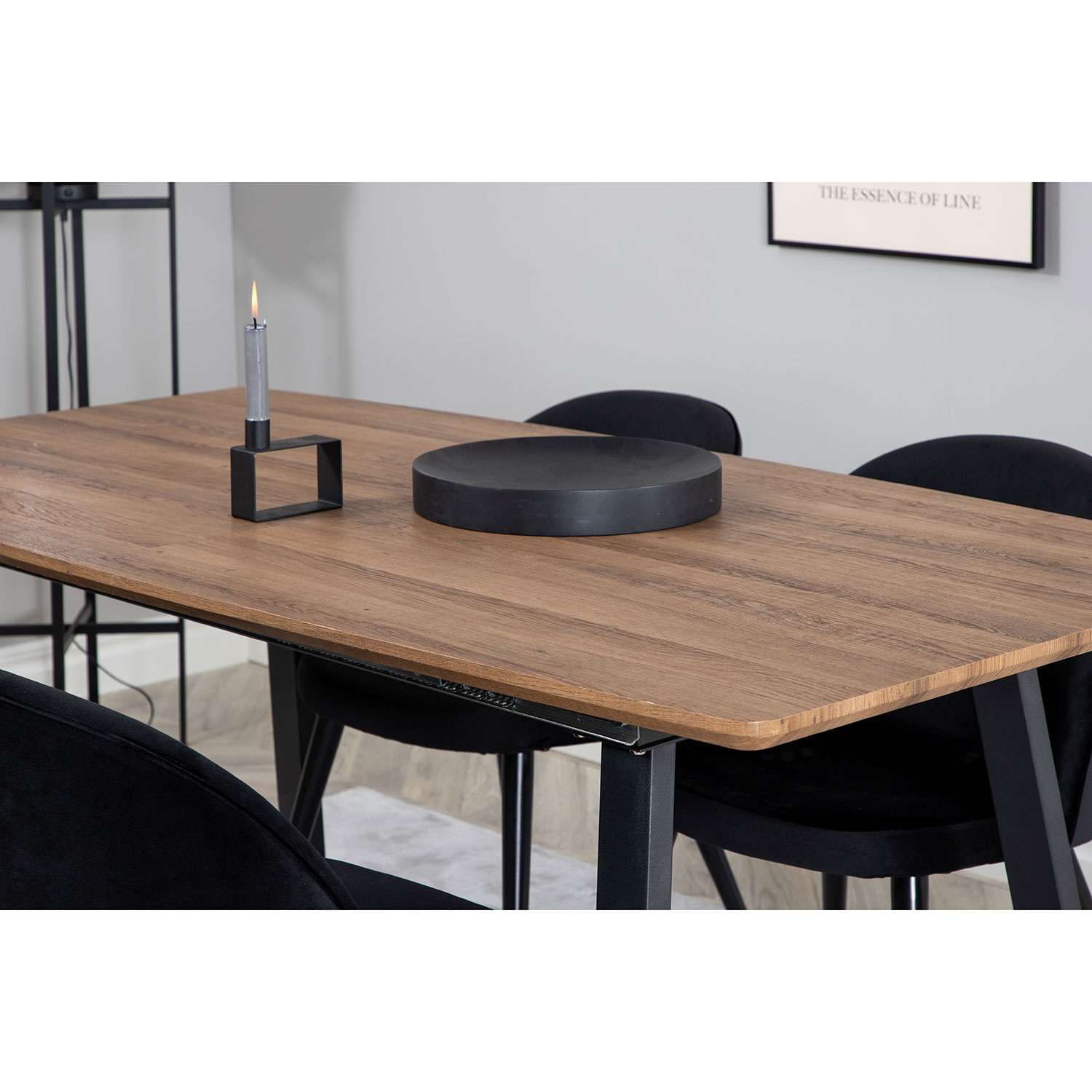 Spisegruppe Venture Home Inca med 4 Velvet Stoler