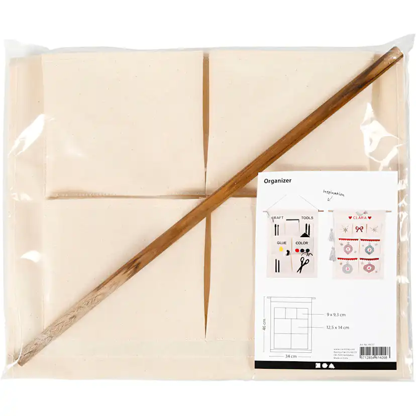 Oppheng Creativ Company med Lommer Natur 46x34 cm 1 Stk