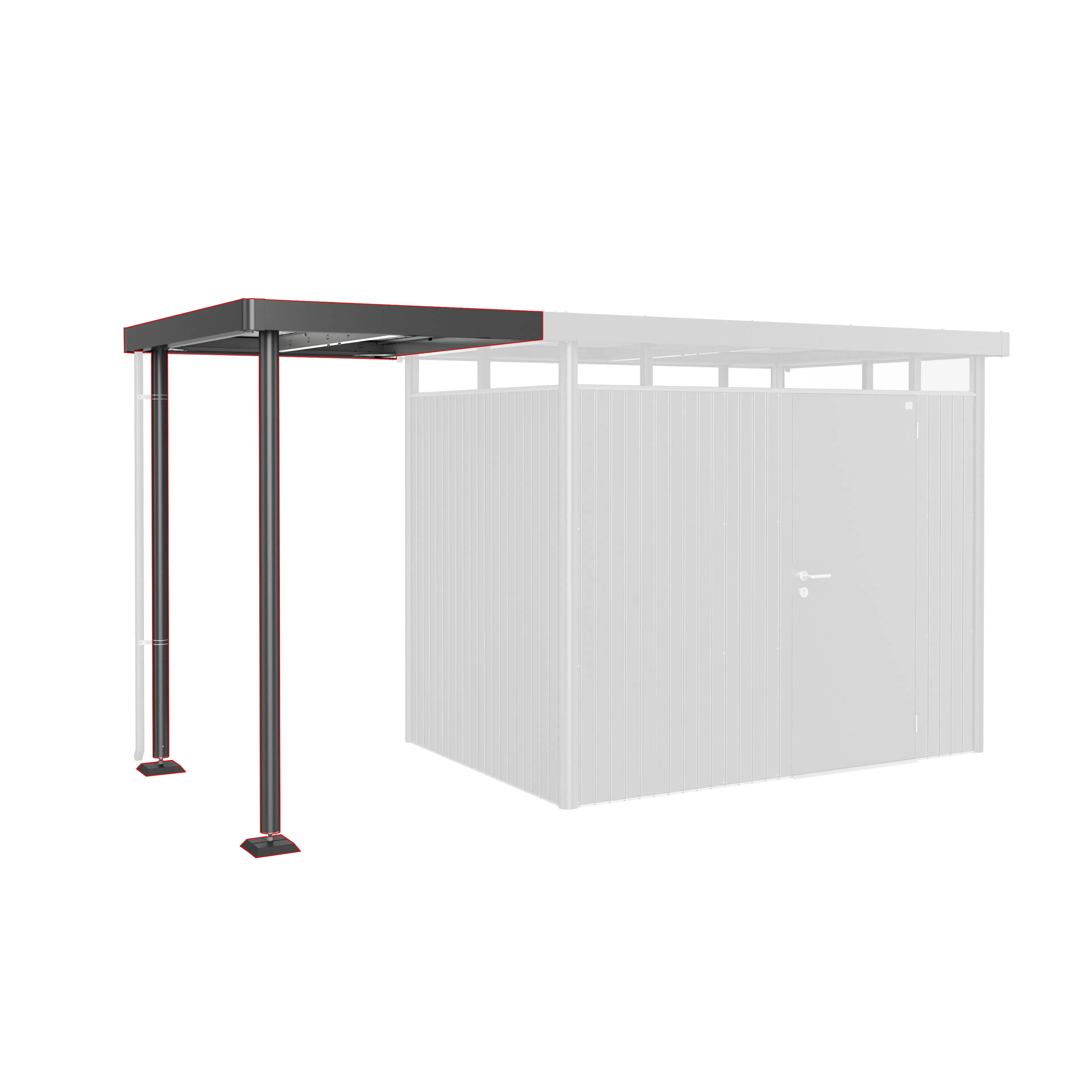 Sidotak HighLine H2 Storlek S Metallic mörkgrå Mørkgrå Metallic