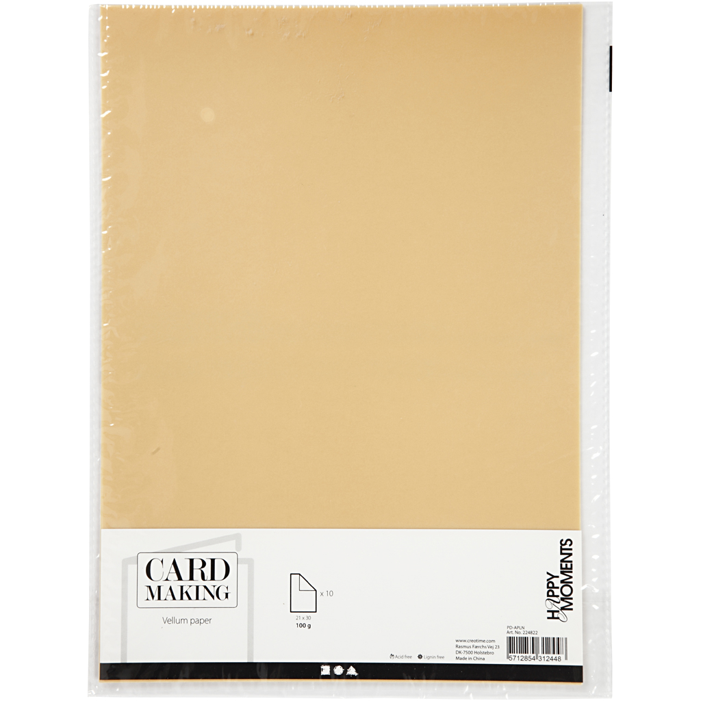 Vellumpapir Creativ Company A4 210x297 mm 10 Ark/1 Pk