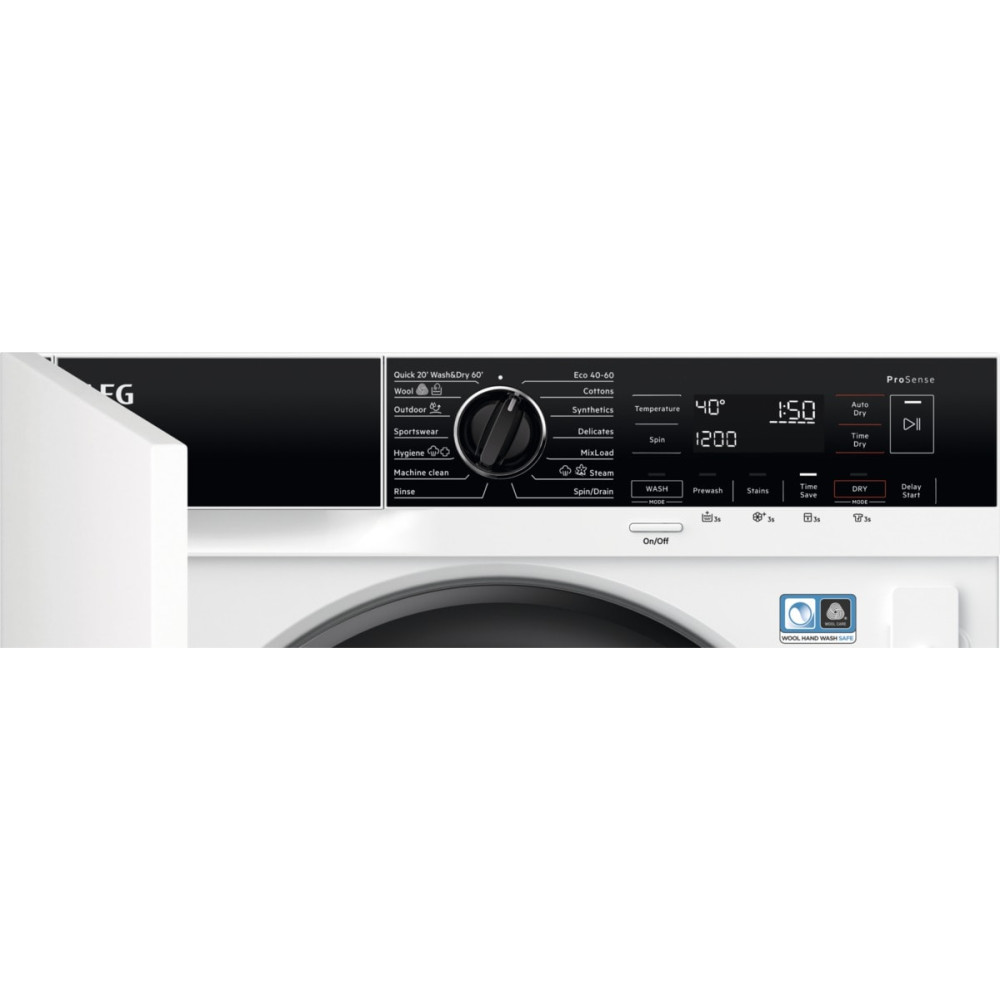 Vask/Tørkemaskin AEG L7WBI864T 7000-serien 8/4 kg 1600 omdreininger