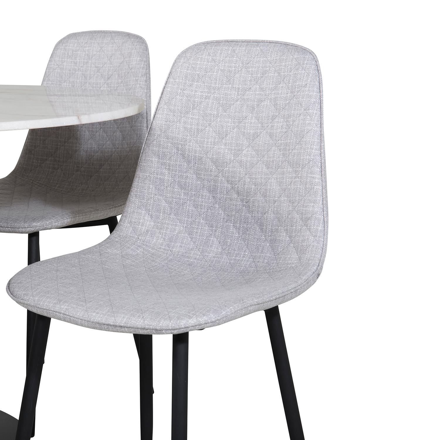 Spisegruppe Venture Home Estelle med 4 Phoi Stoler Polyester