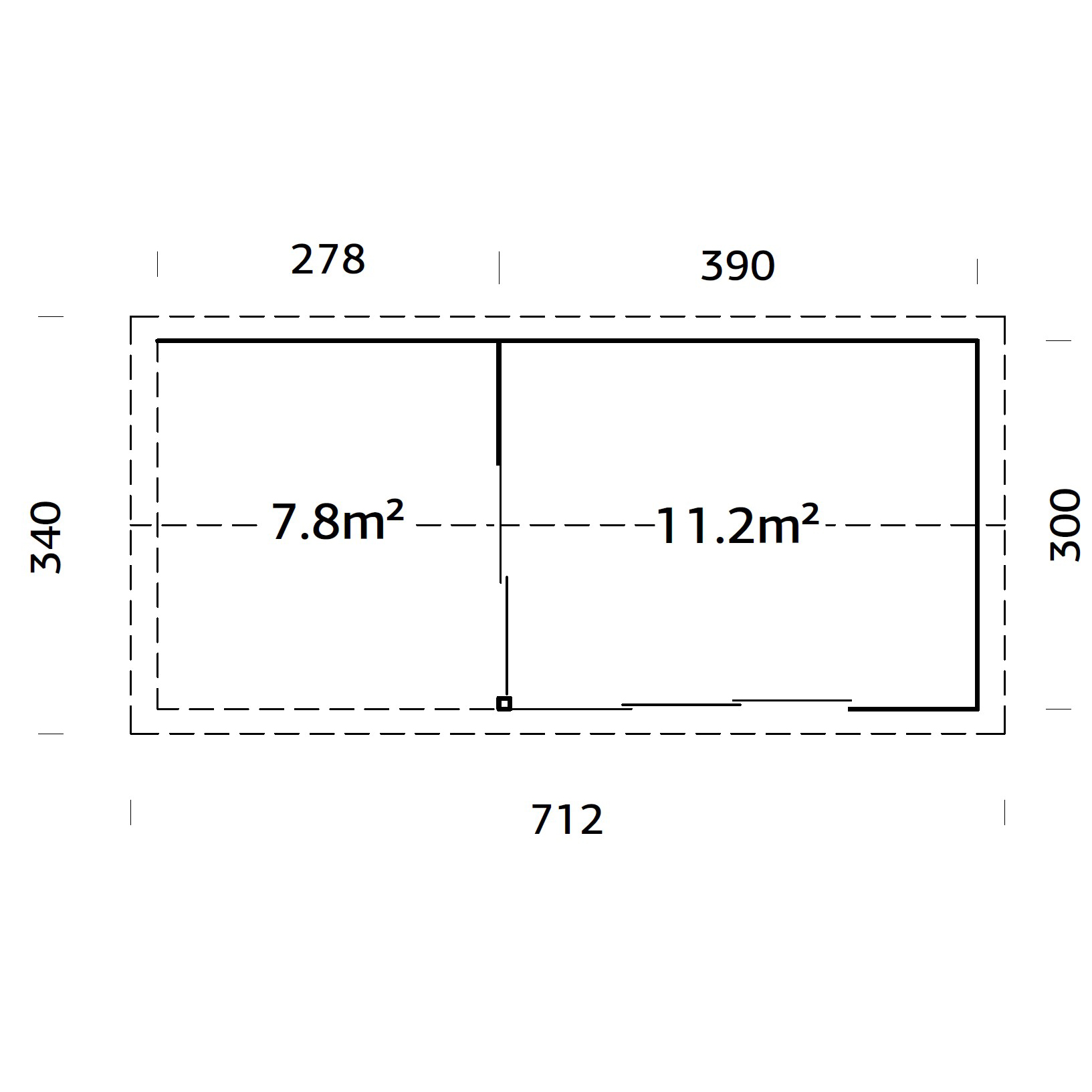 Hytte Palmako Amanda 20,4 m2