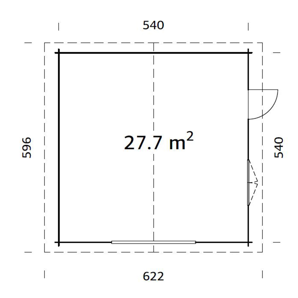 Garasje Palmako Roger Kit 29,2 m2