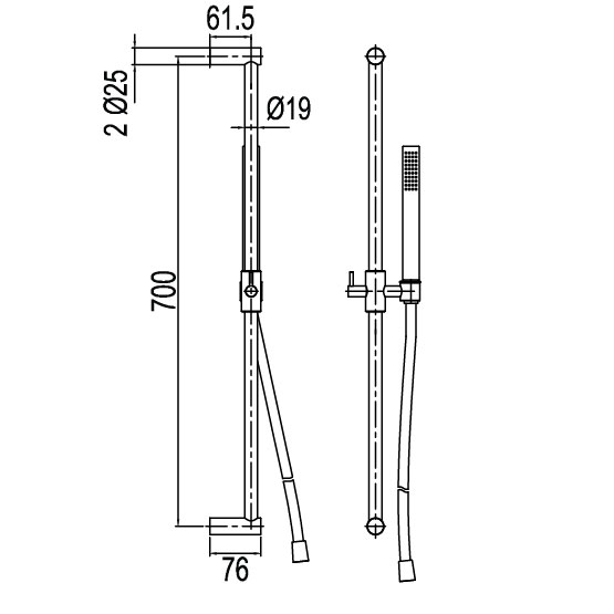 Dusjsett Scandtap Steel Pleasure