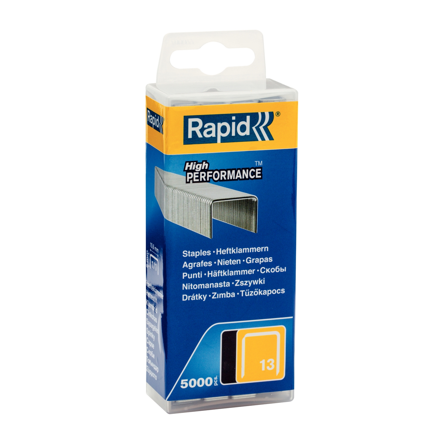 Heftestifter Rapid Type 13 6 mm 5 M PP-boks