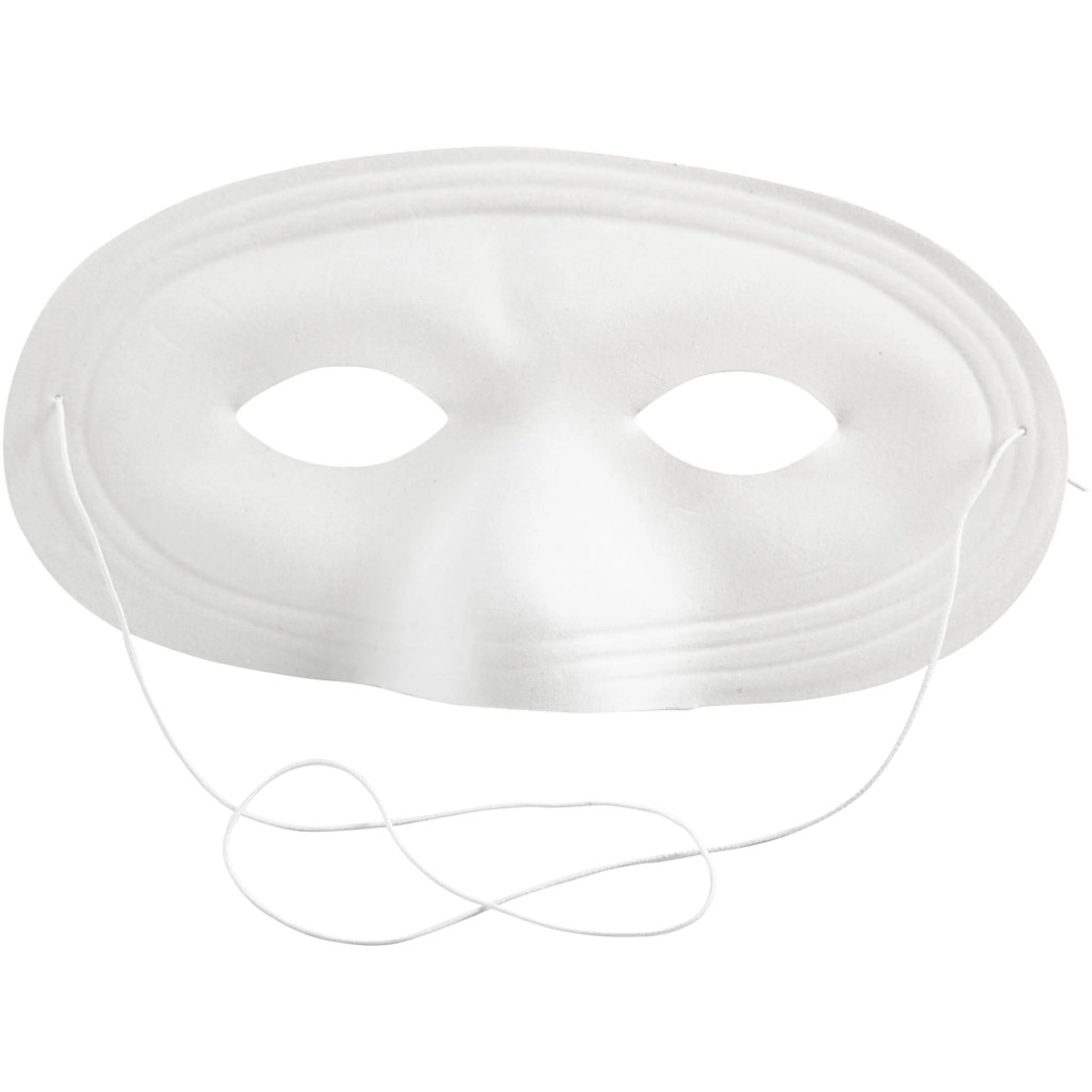 Halvmaske Creativ Company Hvit 10x17,5 cm 1 stk