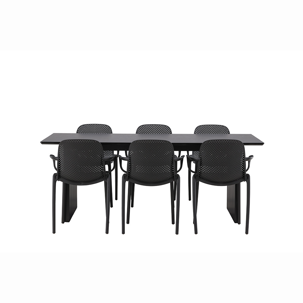 Spisegruppe Venture Home Vail med 6 Baltimore Stoler