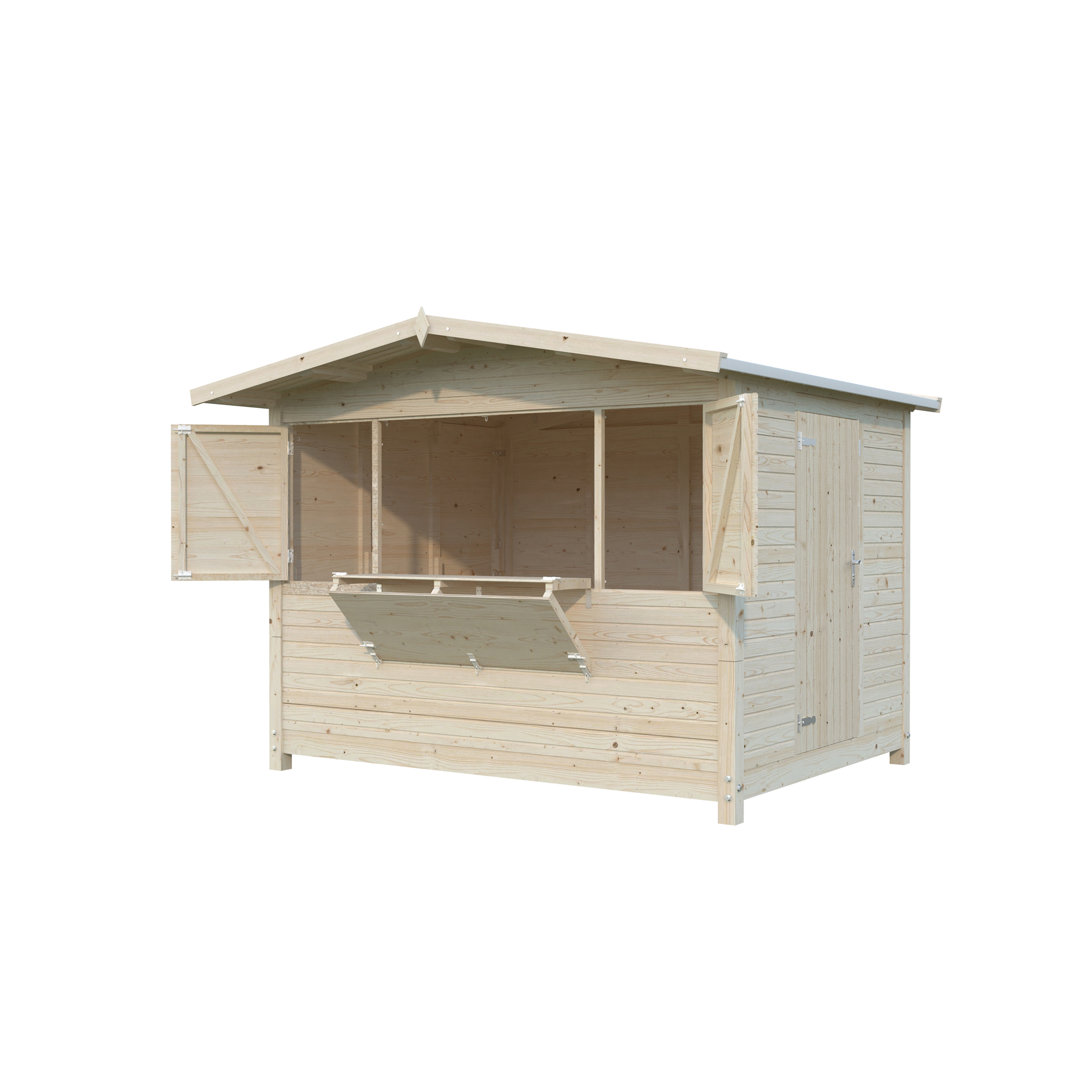Marian 6,2 m2 - Folding kiosk NO Ubehandlet