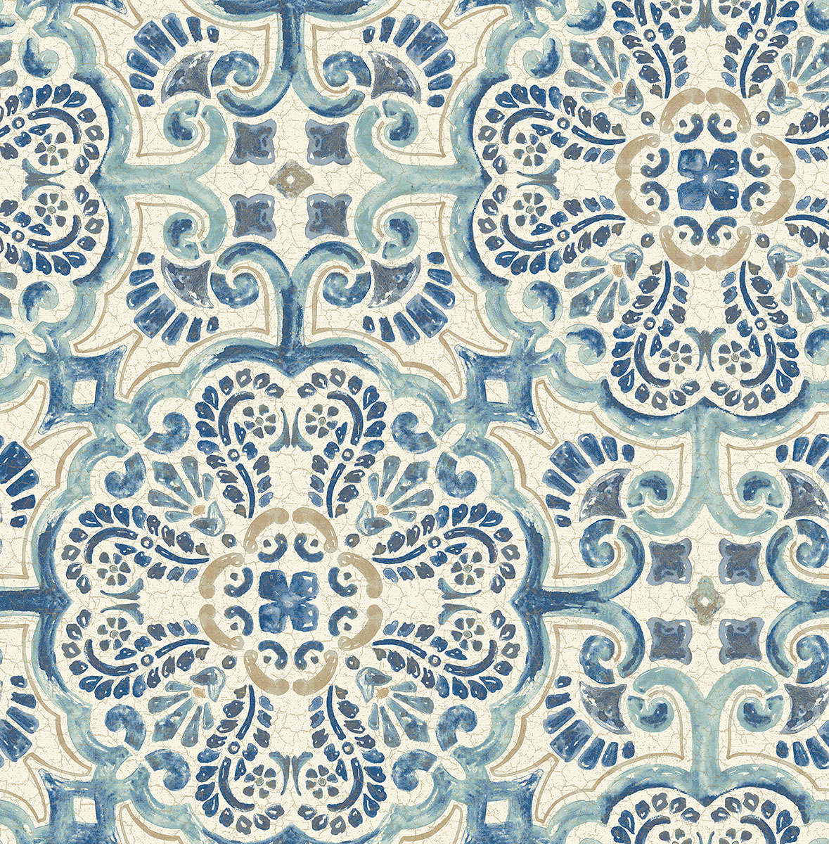 Tapet A Street Prints Florentine Tile FD24046 | golv - tapeter - monstrad-tapet | KakelKungen