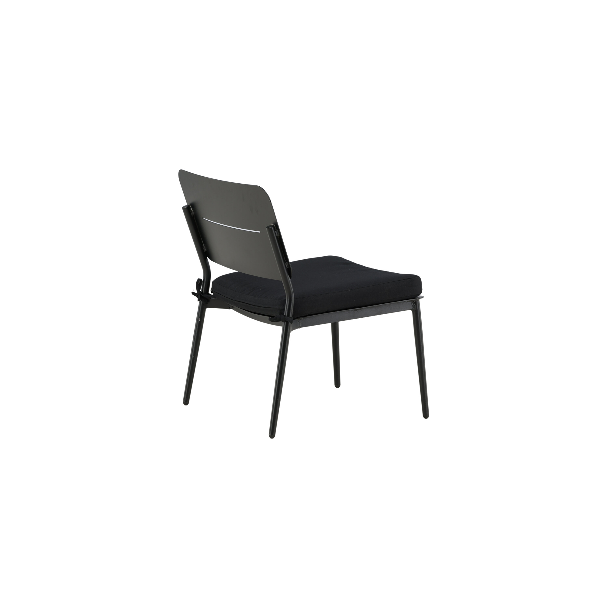 Lina lounge Chair - Black / Black Cushion Sort