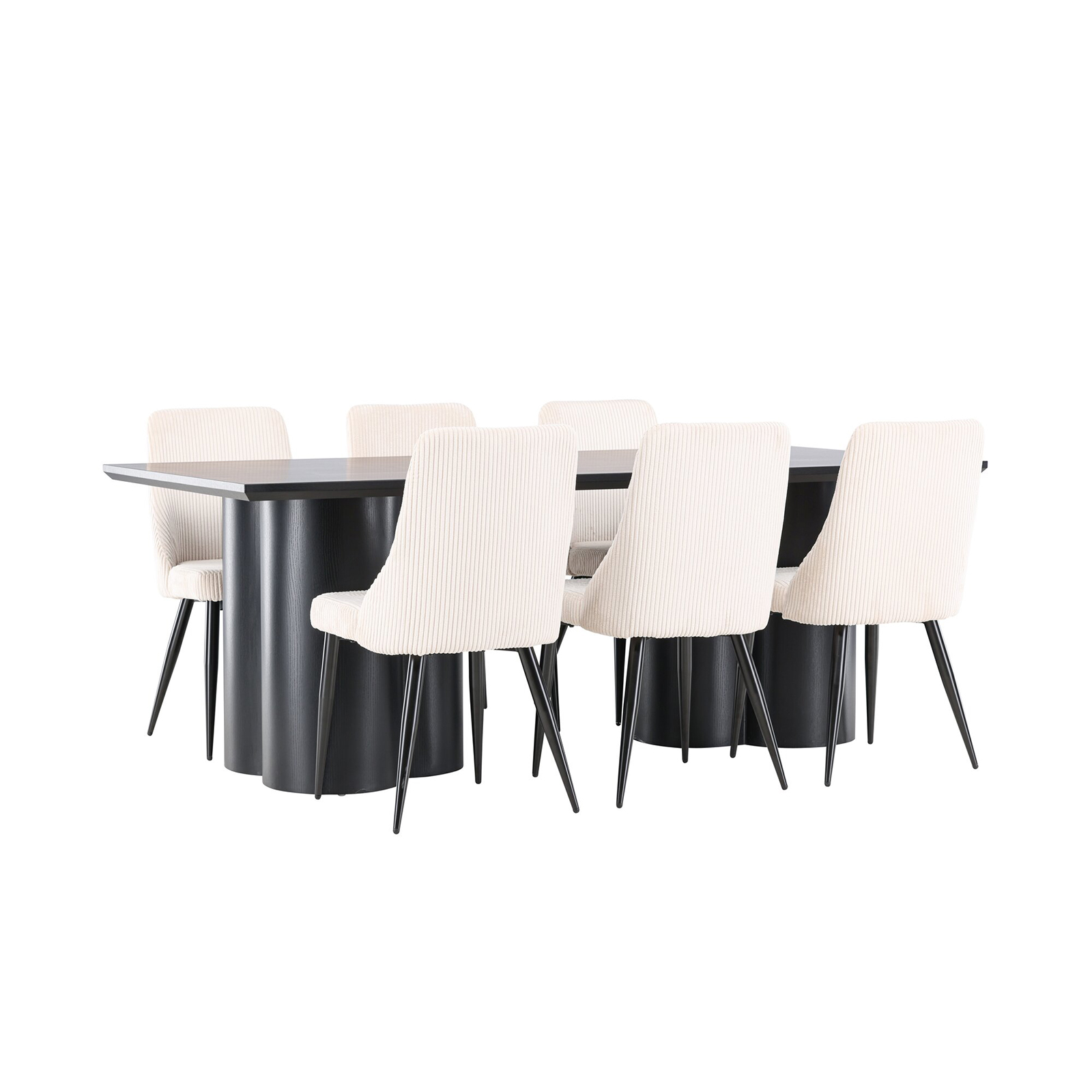 Spisegruppe Venture Home Olivia 210 med 6 stk Leone Stoler