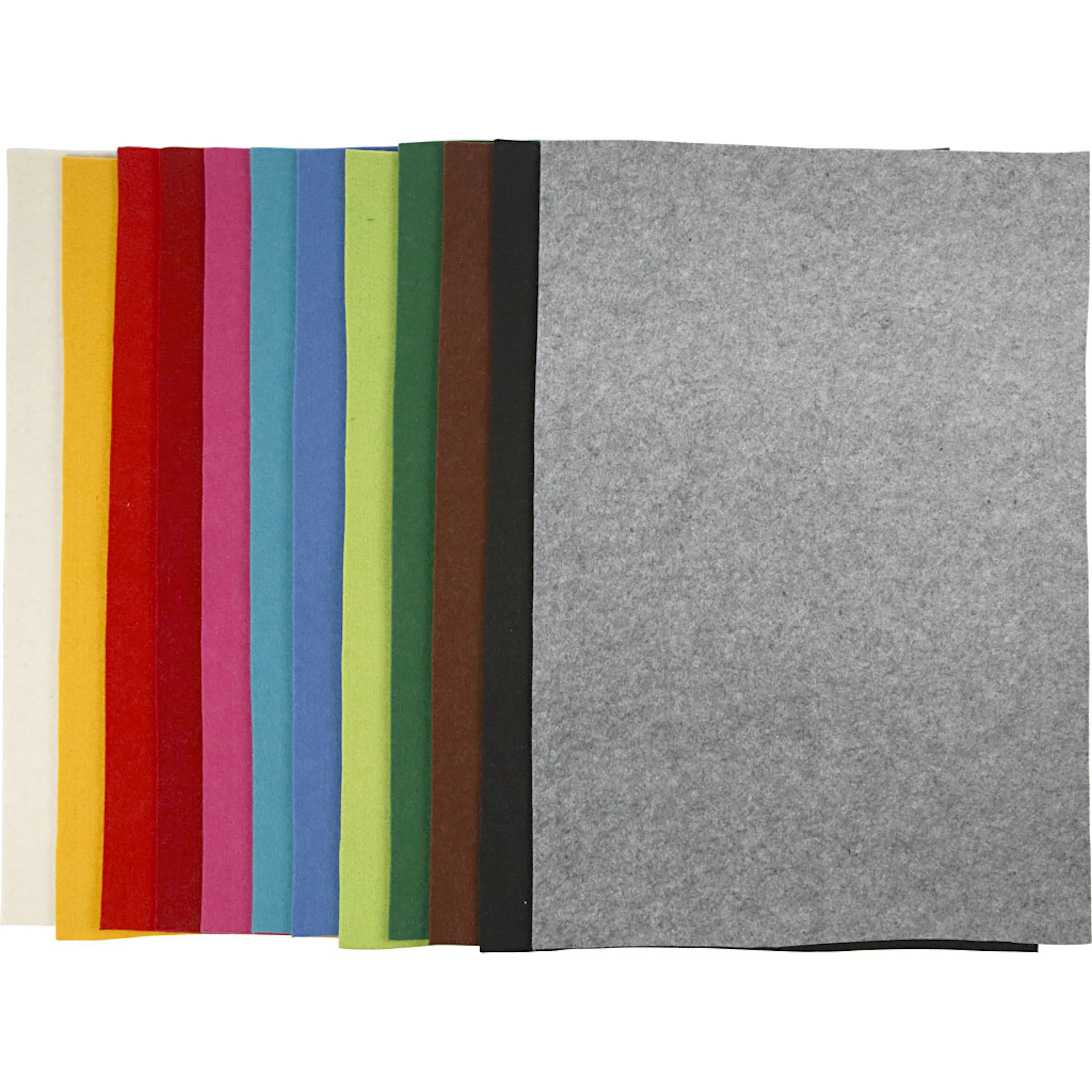 Hobbyfilt Creativ Company Ass Farger 42x60 cm 12 Ass-ark/1 Pk