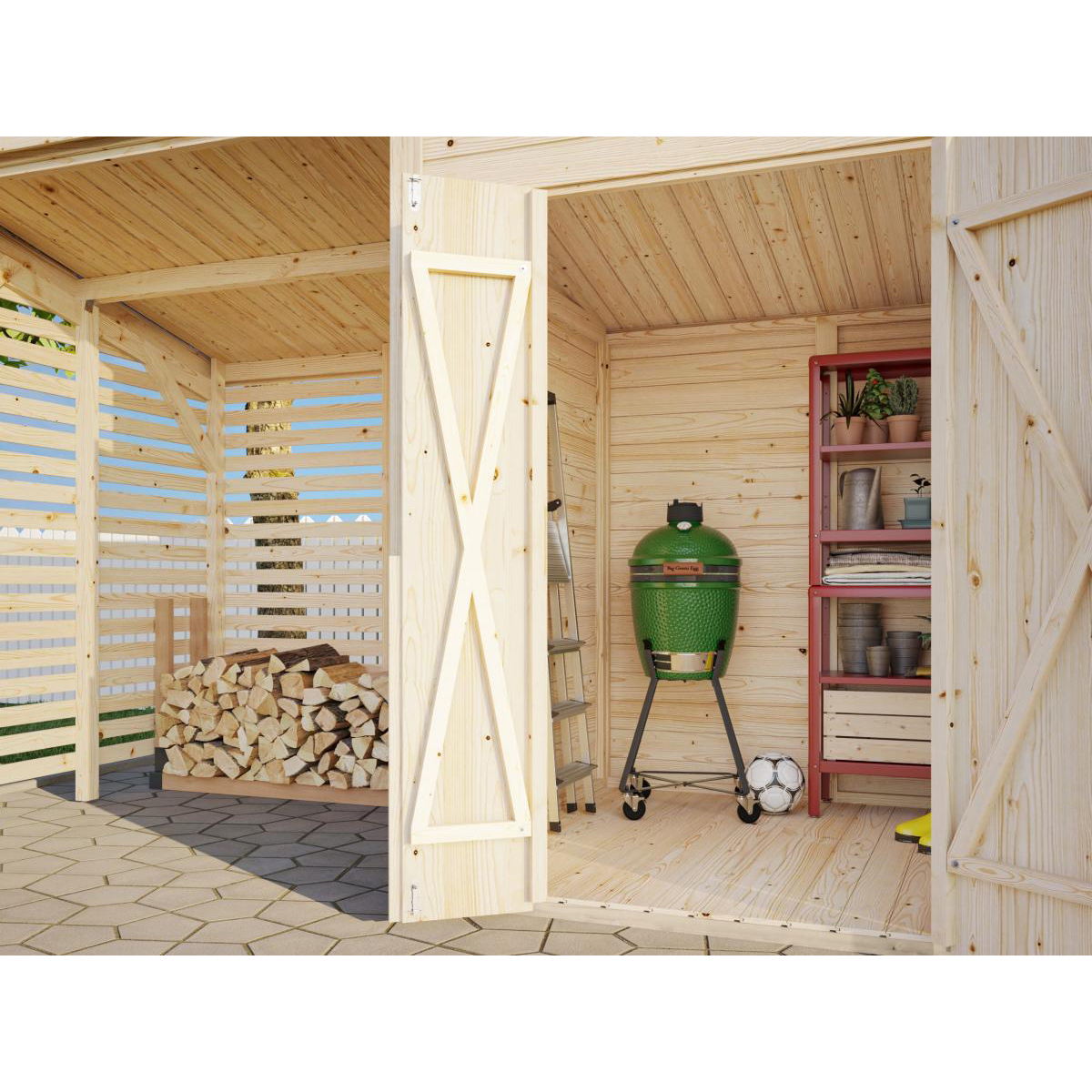 Redskapsbod Palmako Leif 3,0 + 2,9 m2