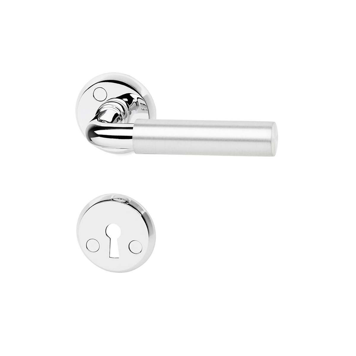 Innerdørvrider Habo A387 Aluminium/Krom