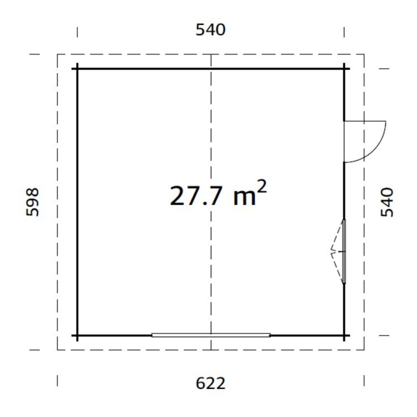 Garasje Palmako Roger Kit 29,2 m2
