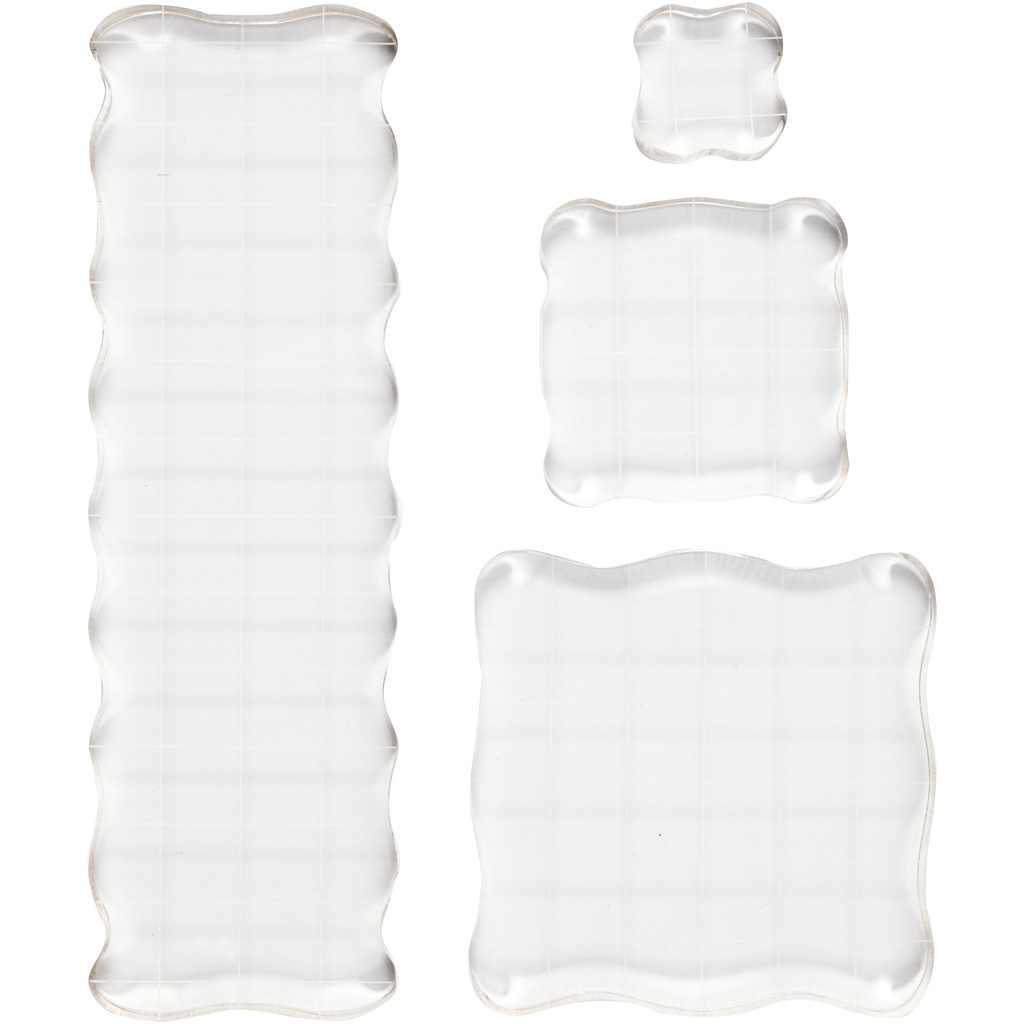 Akrylblokk Creativ Company Tykkelse 1 cm 4 stk/1 Pk