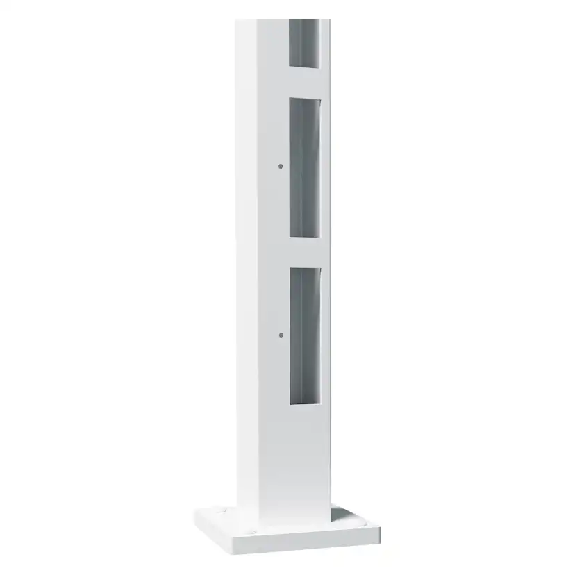 Staketstolpe Vidöstern 1040mm Ändstolpe Höger VIT Høyde: 1040 mm, Hvit, Høyre