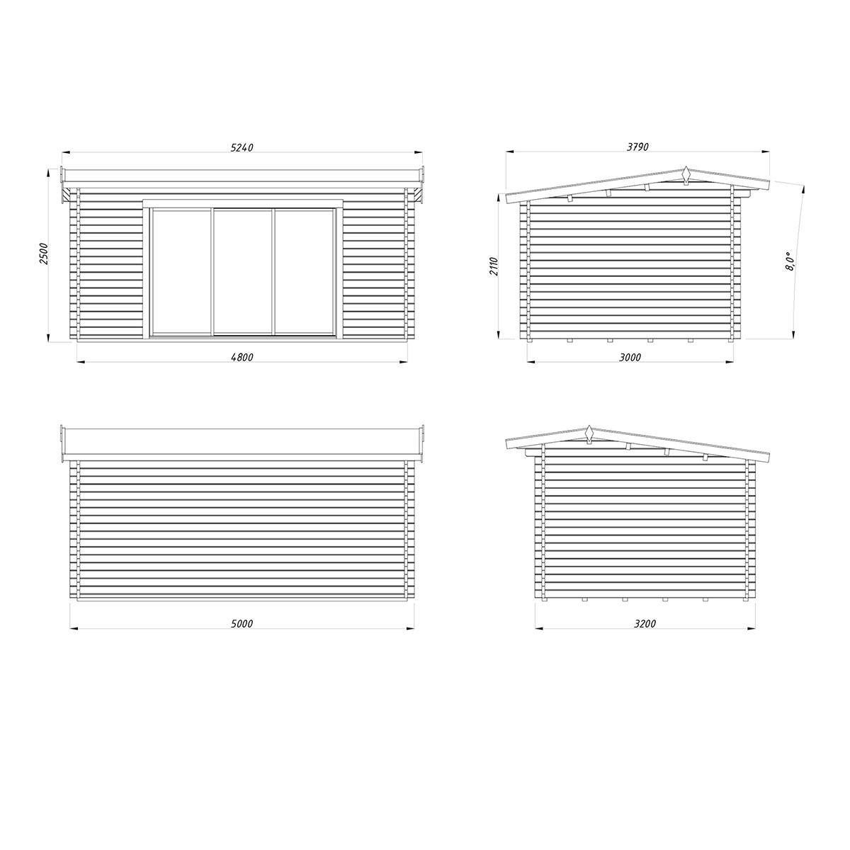 Hagestue Palmako Ines 13,7 m2