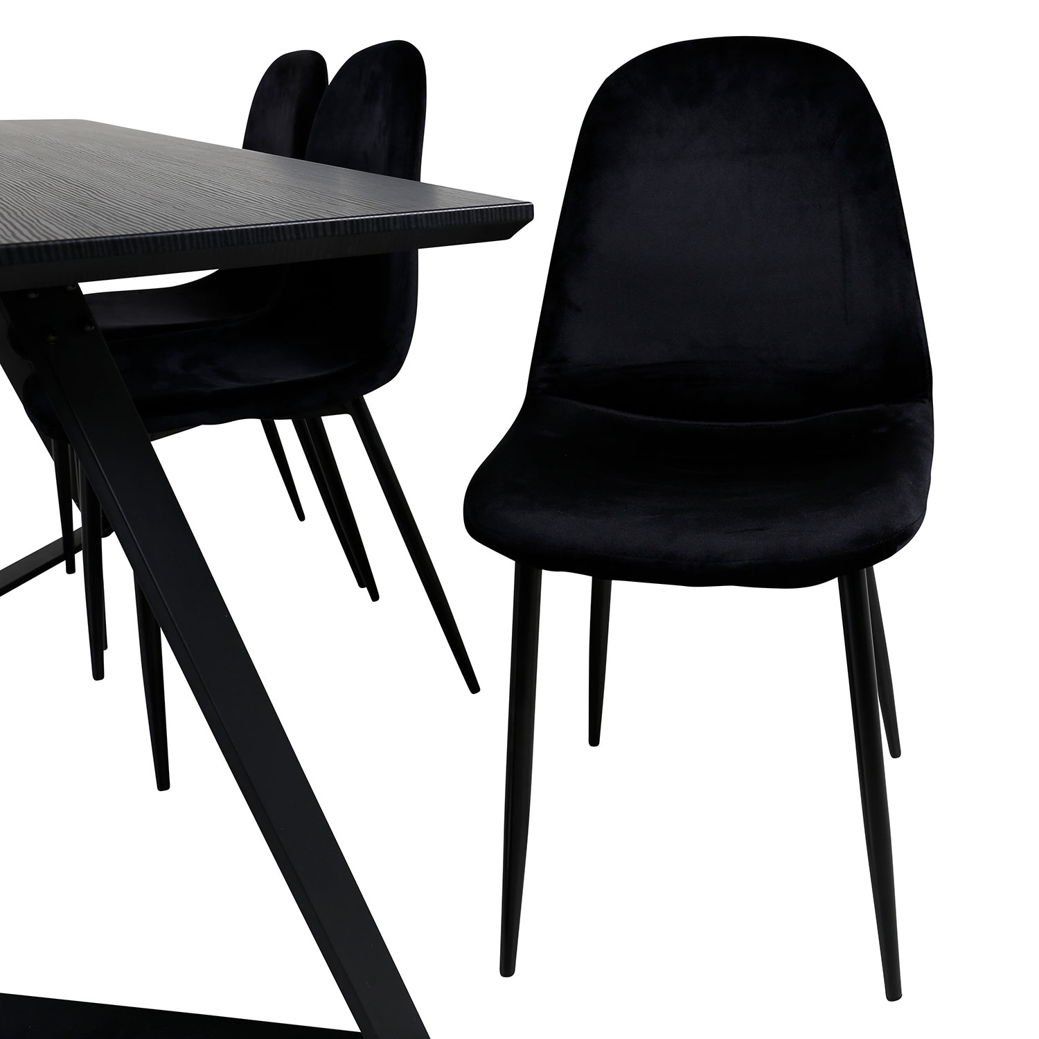 Spisegruppe Venture Home Marina med 6 Polar Velvet Stoler