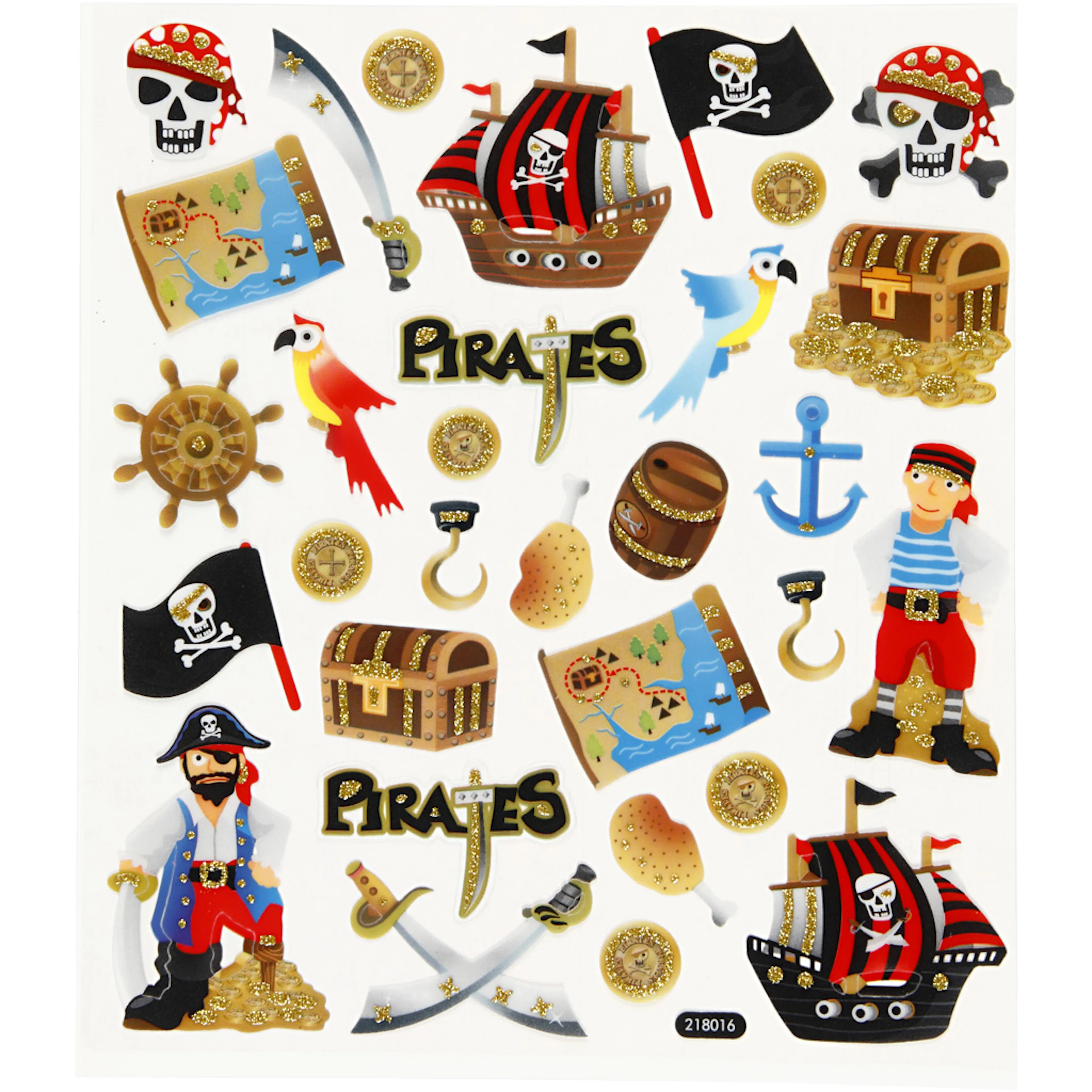 Klistremerker Creativ Company Pirater 15x16,5 cm