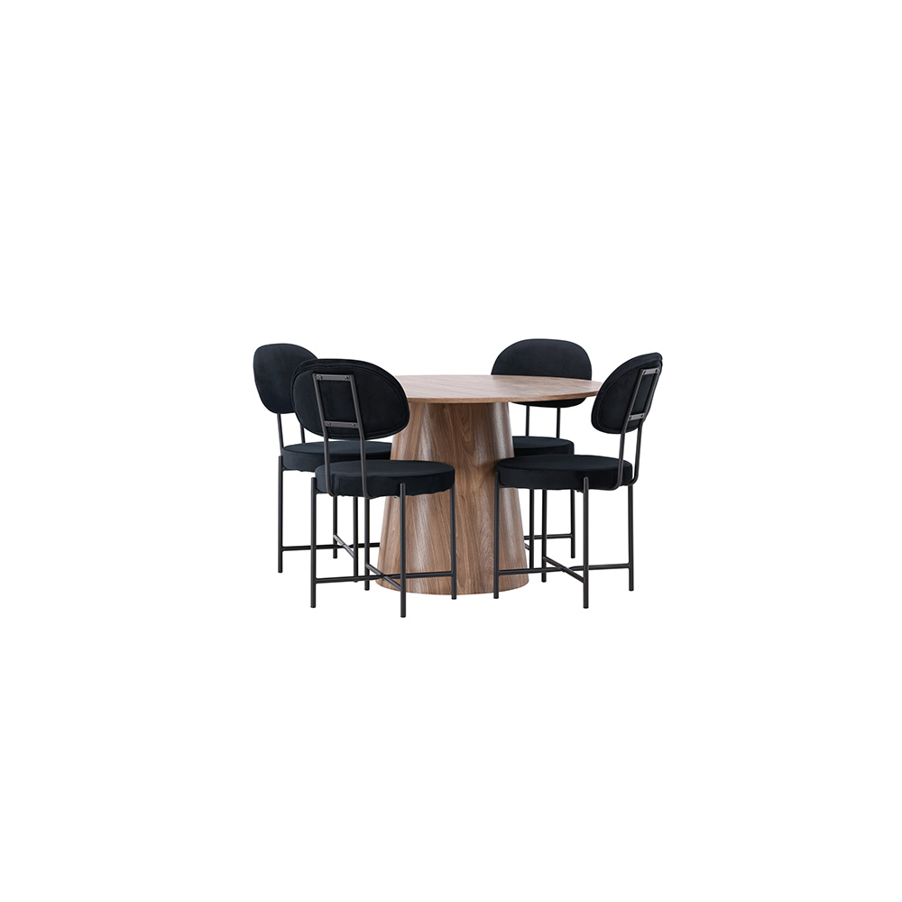 Spisegruppe Venture Home Lanzo med 6 Stella Stoler