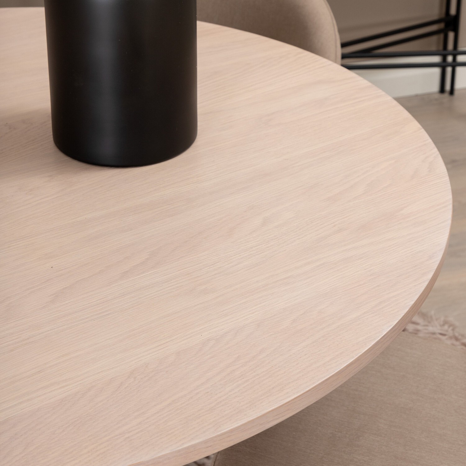 Spisegruppe Venture Home Bianca Rund med 4 Valentina Stitcthes Stoler Polyester