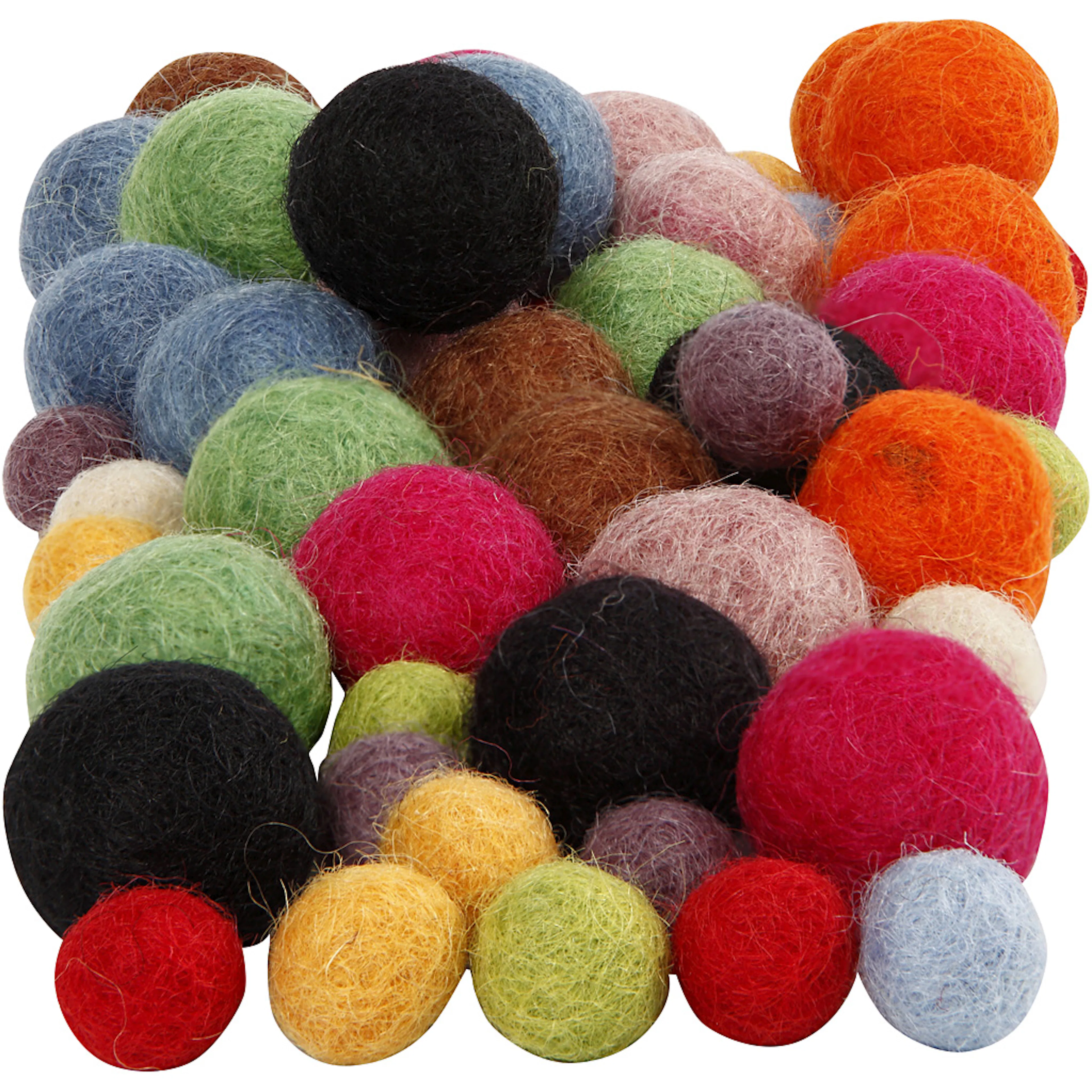 Filtkuler Creativ Company Ass Farger 10+20 mm 52 stk/1 Pk