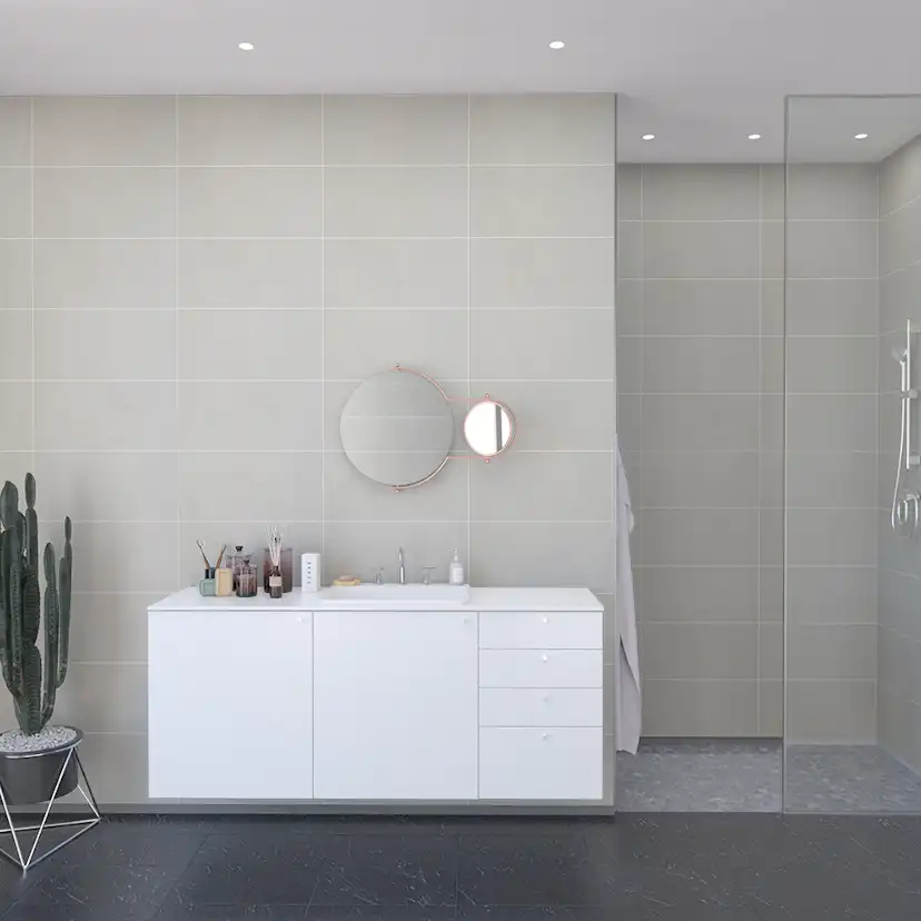 Baderomspanel Fibo 2145-LM6030 Grey Cement
