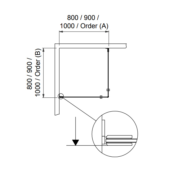 Duschhörn Svedbergs 180° Rista Rak