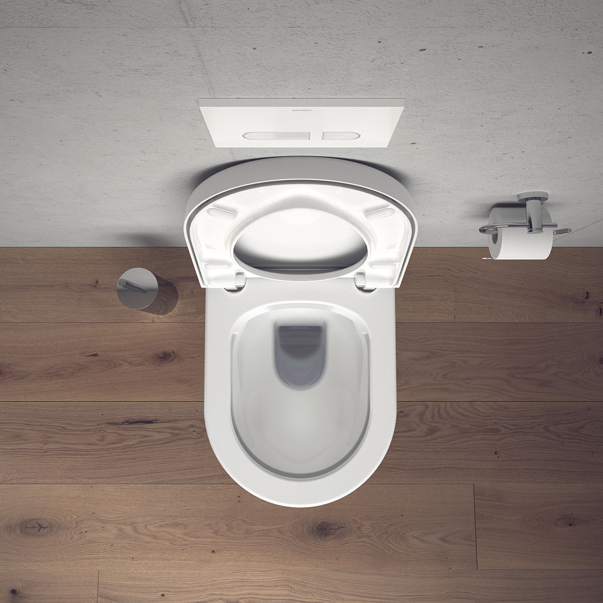 Vegghengt Toalett Duravit Starck 3 Rimless med Toalettsete