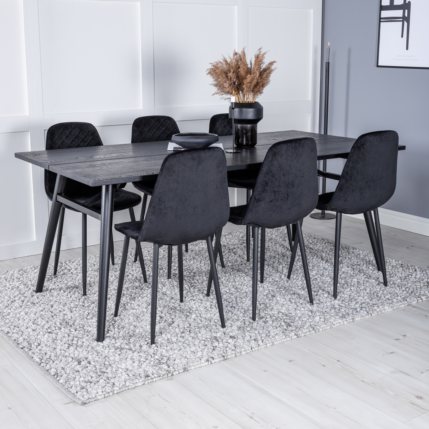 Spisegruppe Venture Home Salt med 6 Phoi Stoler