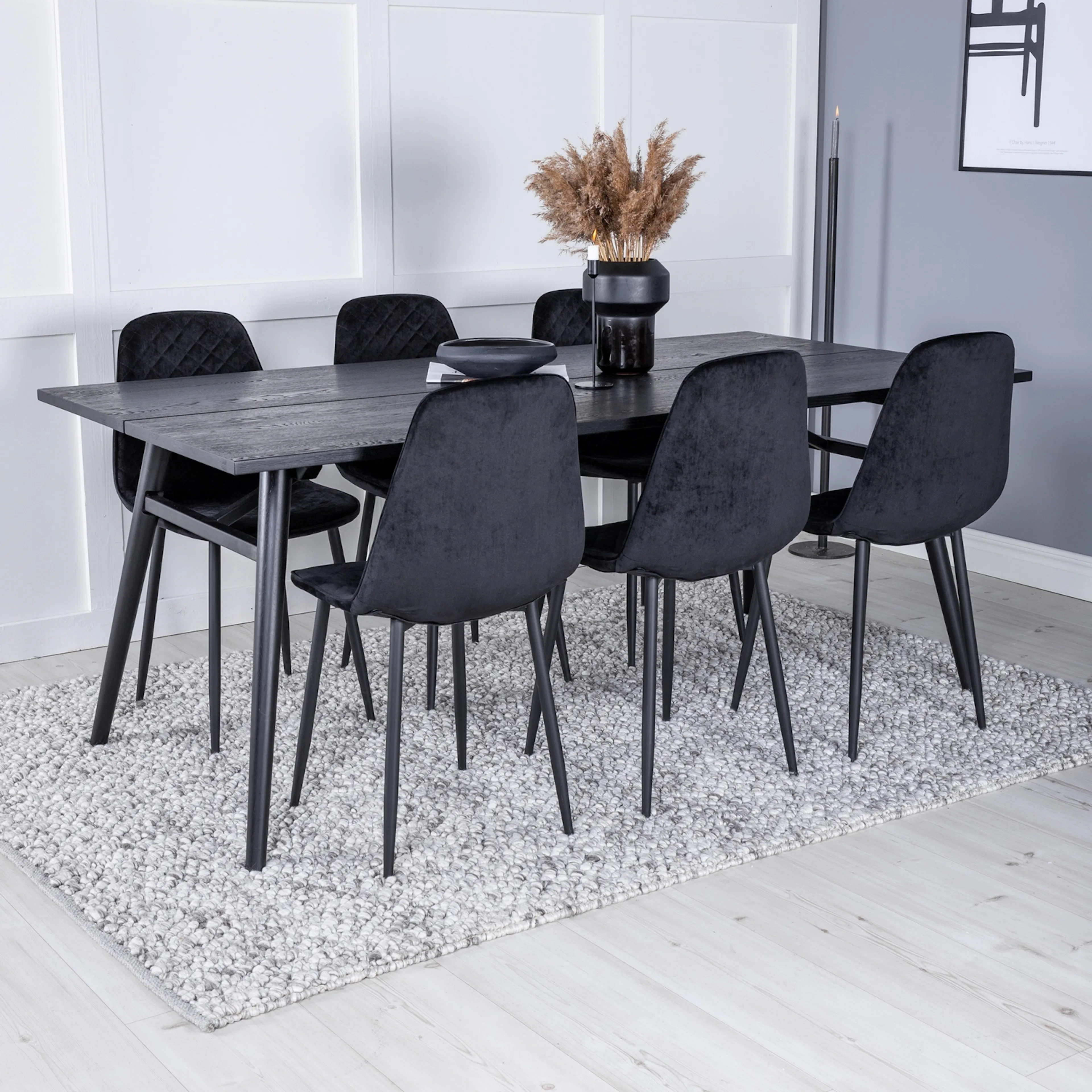 Spisegruppe Venture Home Salt med 6 Phoi Stoler