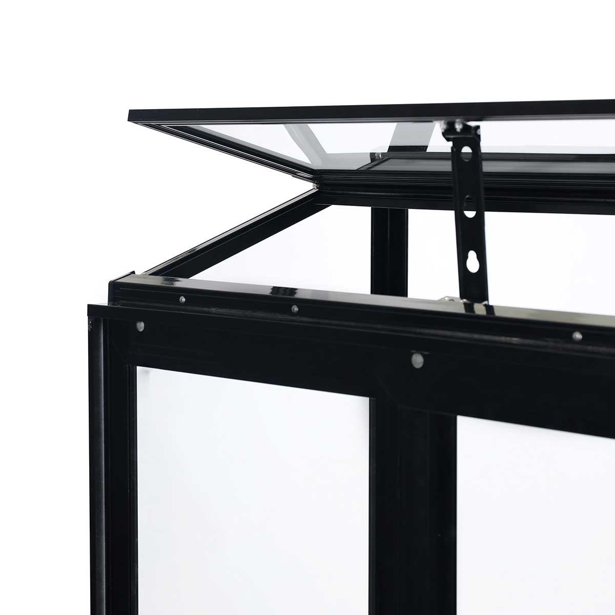 Drivhus Metalcraft 91x51x157 cm Sort Rektangulær