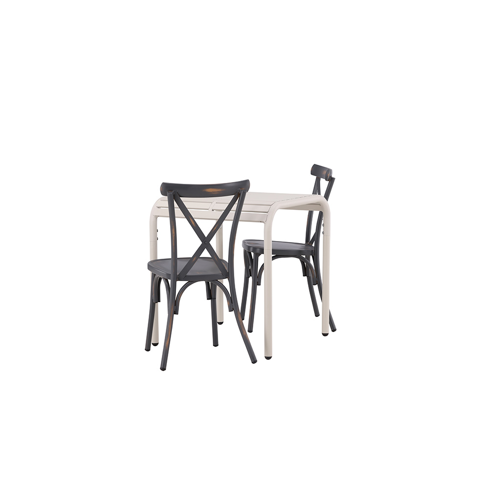 Cafégruppe Venture Home Borneo Bord med 2 Tablas Stoler