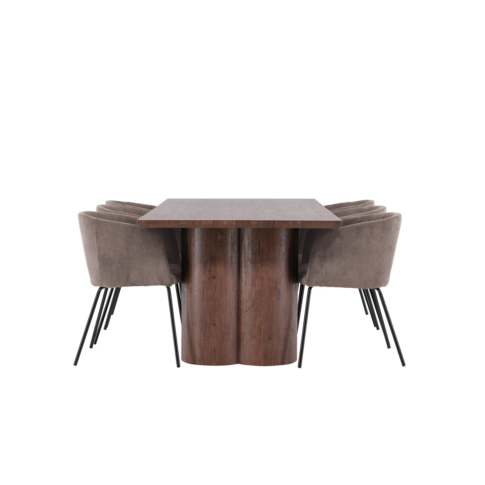 Spisegruppe Venture Home Olivia 210 med 6 stk Berit Stoler